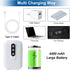 GuDoQi Rechargeable Aquarium Air Pump, Dual Outlet Fish Aerator, 2W Quiet Adjustable for 120 Gallon Tank