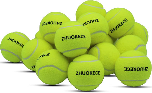 Tennis Balls, 18 Pack Training Balls, Practice Balls with Mesh Bag for Easy Transport, Pet Dog Playing Balls, Fit for