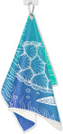 Pardick Golf Towel for Men Women, Boho Art Sea Turtle, Microfiber Fabric for Golf Bags