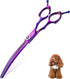 JASON 7.5" Professional Curved Thinning Shears for Dog Grooming, Japanese 440C Stainless Steel Blender Shears, 65