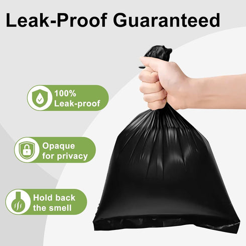 16 (240 Toplive Dog Waste Bags, Poop Bags for Dogs, Extra Thick Strong Leak-Proof Doggy Bags Rolls Bags), Black