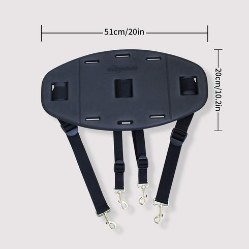 WOOWAVE Kayak Backrest, EVA Surfing Backband, Comfortable Adjustable Padded Seat for Canoe Boat Lumbar Support