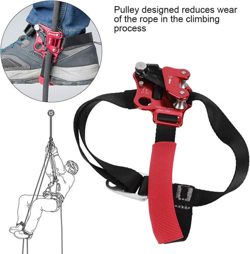 VBESTLIFE Life Aviation Aluminum Alloy Left/Right Foot Ascender Riser for Outdoor Rock Climbing (Right Foot