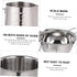 1Set Cabilock Stainless Steel Melting Pot Ergonomic Design Capacity for Butter Cheese Heating Cookware for Baking
