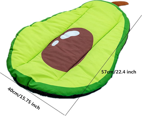 Pet Dog Pad, Pet Cat Puppy Portable Washable Mat Cute Fruit Pattern Mat Cushion Pad Summer Bed Sleeping Mattress Cushions Dogs Seat (Avocado)