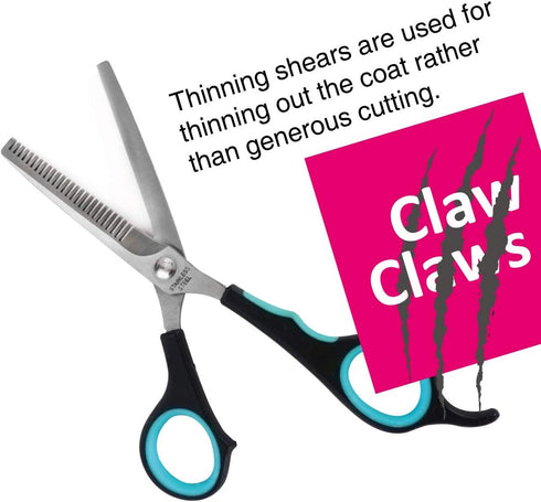 7 inch Thinning Scissors with 26-Teeth Stainless Steel Blades for Home Hair Cutting