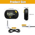 Fish Tank Digital Thermometer with MAX/MIN LCD Display for Water Temperature Measurement (1, Orange, M)