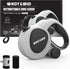 Upgrade 3-in-1 Retractable Dog Leash, 26 ft Heavy Duty with Integrated Dispenser & Poop Bags, for Dogs up to 110 lbs