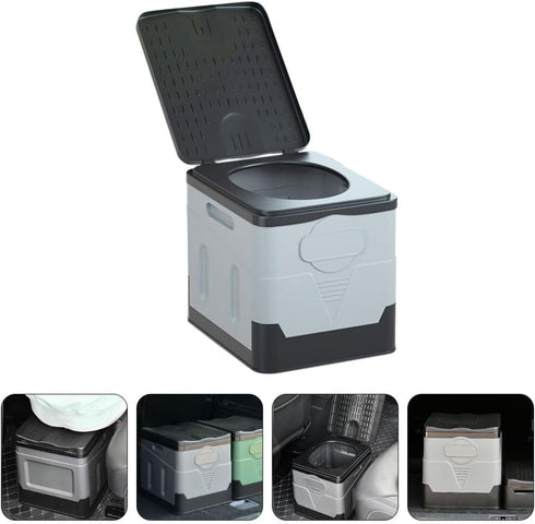 Portable Folding Emergency Car Toilet - Compact Potty for Travel