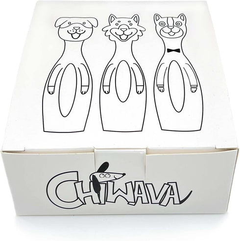 CHIWAVA 3 Pack 5.7 Inch Squeaky Latex Dog Toys, Standing Stick Interactive Play for Small Dogs