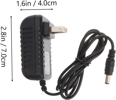 balacoo Power LED Plug DC Adapter - 12V Power Supply for Aquarium LED Lights, 2pcs