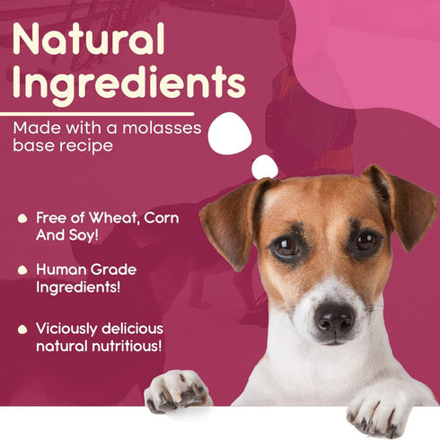 Girl Happy Birthday Dog Bone | Molasses Based Recipe with Human Grade Ingredients Wheat, Corn, and Soy Free | 100% Made in USA Edible Dog Bone for Dogs Birthday