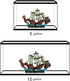 (2 5 UNEAK - Shipwreck Aquarium Decorations Pirate Ship Ornament w/Sail Pieces) Gallons and Larger Fish Tank, Sunken