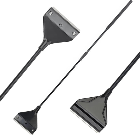 Long Handle Algae Scraper for Glass Aquarium with 10 Blades, Essential Cleaning Tool for Fish Tanks