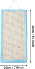 Ichiias Cat Scratching Post Blue - Sisal Hanging Kitten Catnip Scratcher Claw Board Pet Toy Accessory
