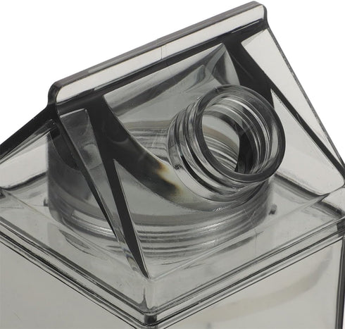 4pcs 500ml Set, MAGICLULU Milk Carton Bottle Reusable Plastic Square Milk Container with Airtight Lid, Portable Juice