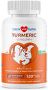 Turmeric for Dogs - 120 Chewable Tablets for Anti-Inflammatory Pain Relief & Joint Support