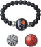 Sportybella Basketball Interchangeable Snap Charm Bracelet - Beaded Jewelry for Basketball Lovers