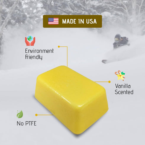 ZUMWax Iron-On Ski/Snowboard/Nordic CERAMIC Wax, 140g, WARM Temp, Eco-Friendly, Made in the USA