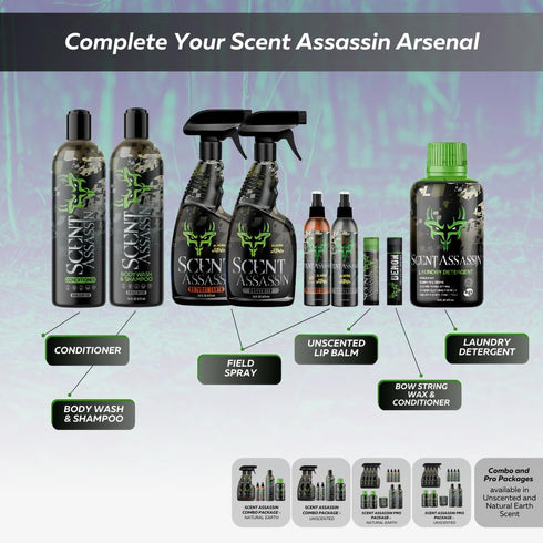16oz Scent Assassin Laundry Detergent - Unscented - - Scent Free Laundry Detergent - Hunting Detergent - Hunting Scent