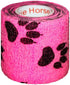Prairie Horse Supply 2 Inch Vet Wrap Tape Bulk (Pack of 6) - Green, Pink, Red, Black Paw Prints