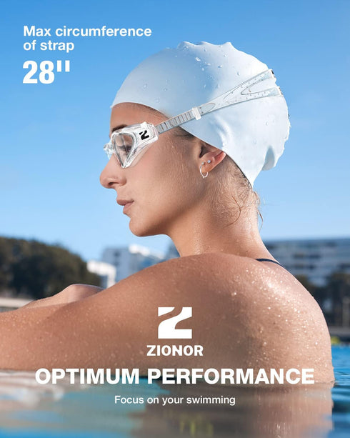 ZIONOR G1 SE Swim Goggles - Anti-Fog for Adult Men and Women