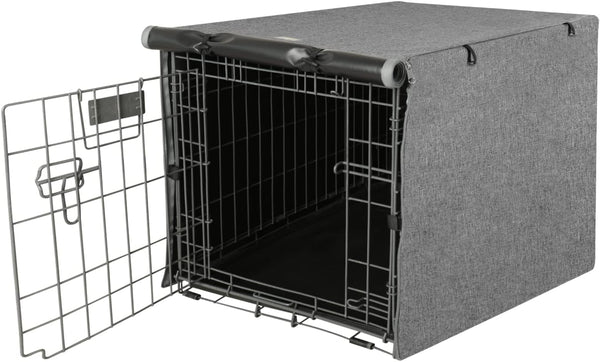 Dog Crate Cover, Fits 24 Inch Dog Crate, Double Door Polyester Cover for Indoor Outdoor Protection