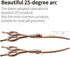 Fenice Peak Curved Dog Grooming Scissors, Champagne Gold 440C Stainless Steel, Professional Pet Cutting Shears for
