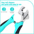 2 in 1 Dog Nail Trimmers with LED Light - Dog Comb, Nail Clippers with Quick Sensor & Safety Guard for Grooming