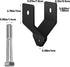 LHERUT Power Rack Shackle Band Attachment Custom Pulley System Accessories,Squat Rack Crossmember Shankle Bolts DIY