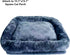 Cat Tree Tower Accessories Replacement Parts Top Cushion Cover Bed for Cat Perch with Elastic Band (15.7" x 15.7", Grey)