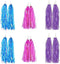 lasenersm 6 Pairs Bike Handlebar Streamers, Tassels for Girls Boys Bicycle Grips Accessories (Blue, Pink, Purple)