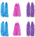 lasenersm 6 Pairs Bike Handlebar Streamers, Tassels for Girls Boys Bicycle Grips Accessories (Blue, Pink, Purple)
