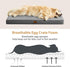 BFPETHOME Outdoor Dog Beds for Large Dogs, Orthopedic Bed with Removable Washable Cover, Egg Crate Foam, 30 x 20in,