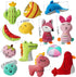 YUNKINGDOM 27 Pack Puppy Squeaky Toy,Different Designs Squeakers Pet Toys,Cute Bulk Plush Dog Toys,Small Dog