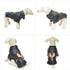 Lovelonglong Black Eagle Embroidery Dog Leather Jacket, Warm Coats for Large Medium Small Dogs, XL