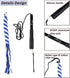 Flirt Pole for Dogs, Interactive Teaser Wand with Fleece Rope Toy for Chase and Tug of War