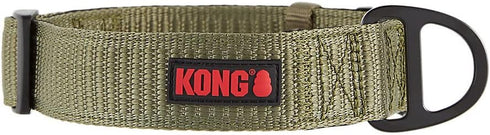 KONG Max HD Ultra Durable Neoprene Padded Dog Collar (Medium, Green)