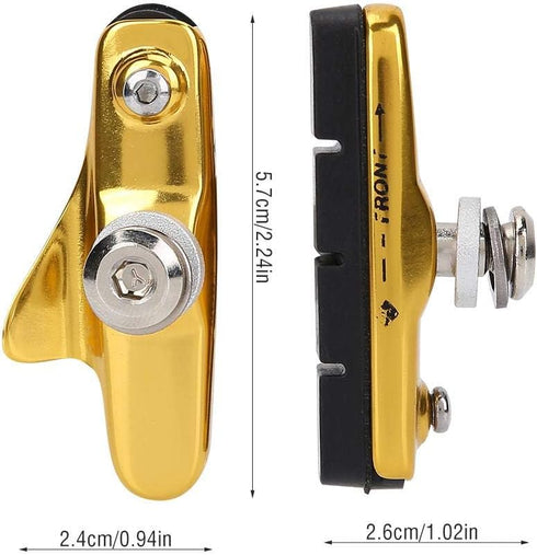VGEBY 1 Pair Brake Pads, Cycling Brake Shoes Caliper Accessory for Road Folding Bike