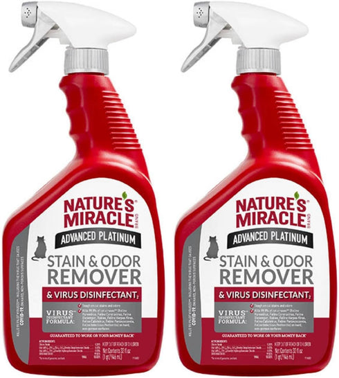 Nature's Miracle Advanced Platinum Stain and Odor Remover and Virus Disinfectant 32