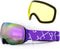 Magnetic Adsorption Lens Anti Fog Ski Goggles - Replaceable Lenses with UV Protection, Ultra HD Comfy