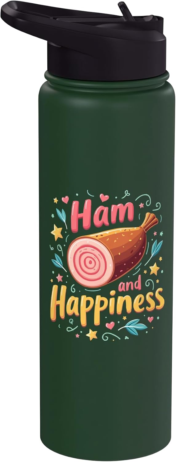 Ham Pork Food Lover SteMi Apparel Funny Ham Meat Pig Farmer Pork Food Lover Foodie Stainless Steel Insulated