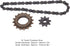 VBESTLIFE Freewheel Chain Kit, 16 Tooth Freewheel 9 Tooth Sprocket 38 Section Chain Kit for Mountain Bike