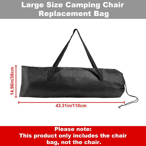 Lyreh 2pcs 43.31x14.96in Hammock Camping Chair Replacement Bag, Portable Folding Large Storage Bag with Double-Handle