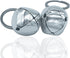 Large Handmade Metal Dog Bells - Collar Loud Bells for Pet Tracker & Training (Silver)