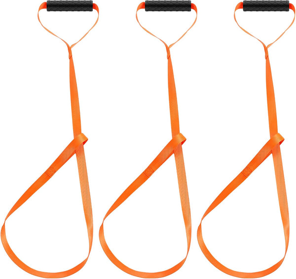Oudain 3 Pcs Deer Drag Rope with Grip Handle, Durable Safety Deer Tow Strap for Hunting Accessories