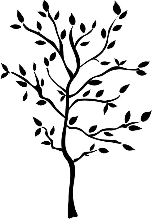 RoomMates RMK1317GM Tree Branches Peel and Stick Wall Decals, Black