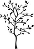 RoomMates RMK1317GM Tree Branches Peel and Stick Wall Decals, Black