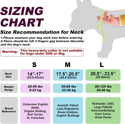 TSPRO Tactical Dog Collar, Nylon 1.5inch Wide, Military Grade Heavy Duty Metal Buckle, Pink-L (Size S)