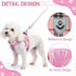 KOOLTAIL Small Dog Harness and Lead Set - Soft Mesh Plaid Puppy Harness with Safety Buckle, Adjustable & Comfortable